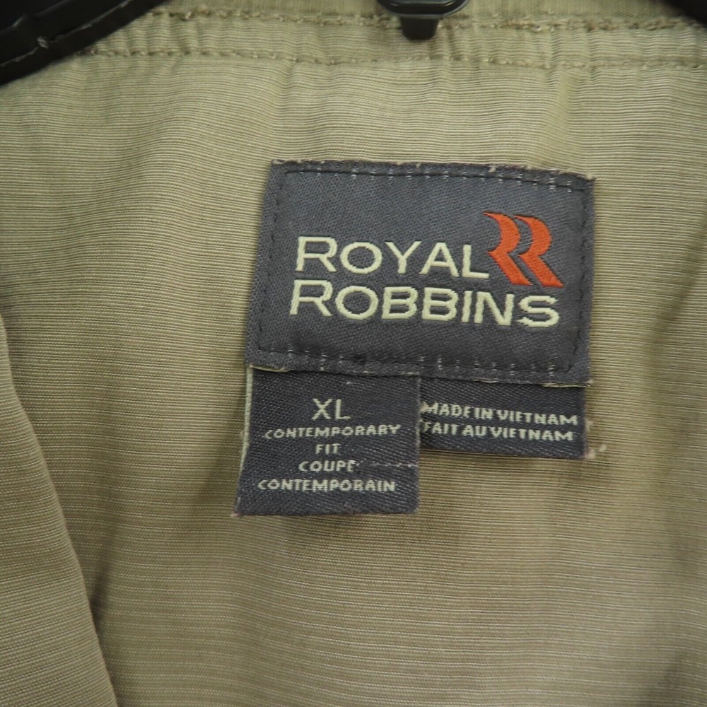 Royal Robbins Jacket Mens XL Brown Canvas Shacket Lined Buttons Pockets - Picture 5 of 11